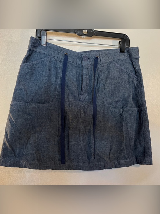 White Stag Pants - White Stag Navy Blue Denim-Style Women's Shorts with Drawstring